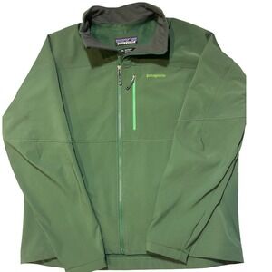 Patagonia Simple Guide Jacket Softshell Mens XL Green Fleece Lined Windproof